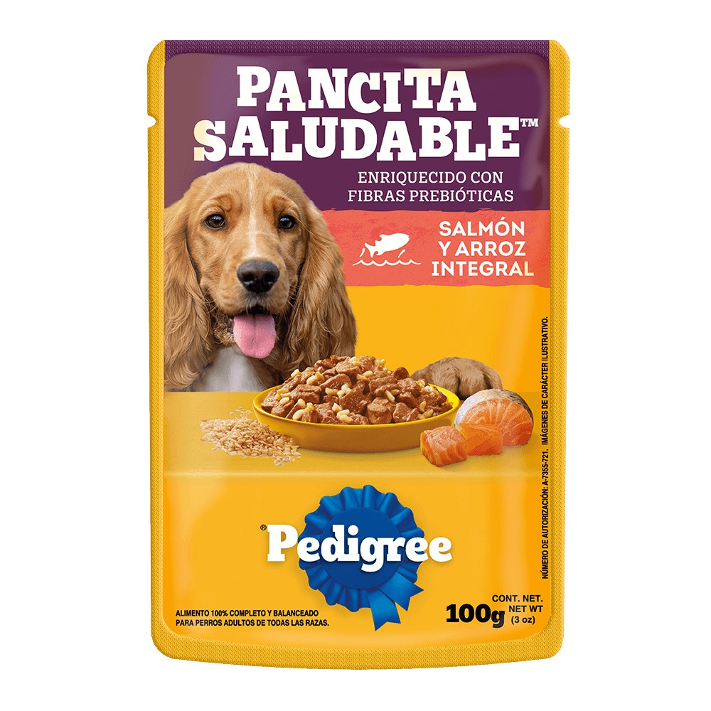 Pedigree® Pancita Saludable™ Salmón y Arroz 100g
