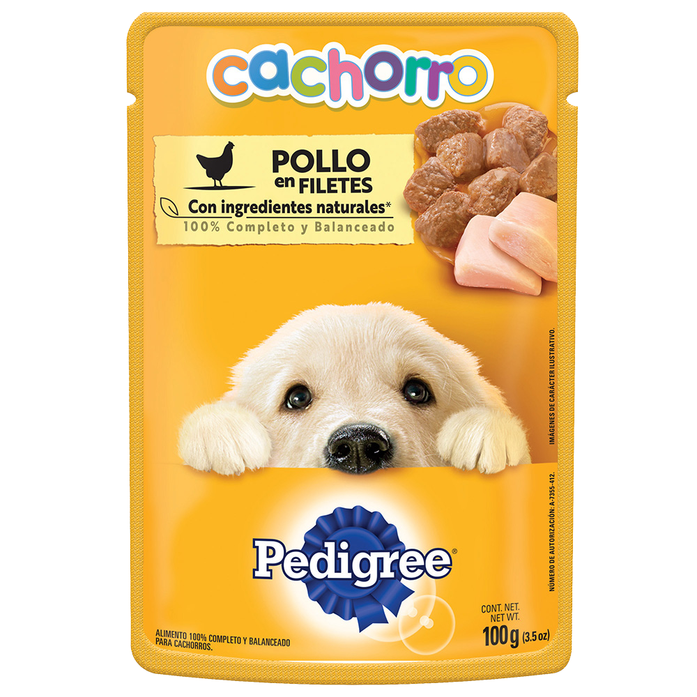 PEDIGREE® SOBRES™ Cachorro en Filetes Con Pollo